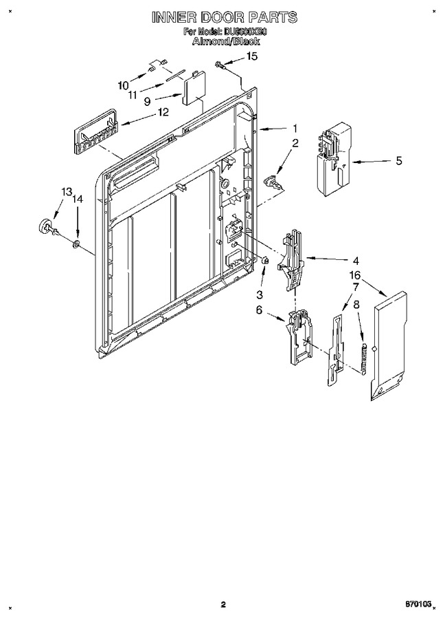 Diagram for DU8500XB0