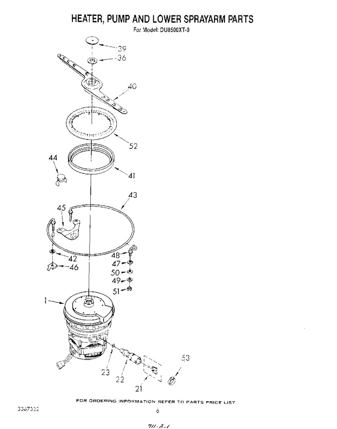 Diagram for DU8500XT0