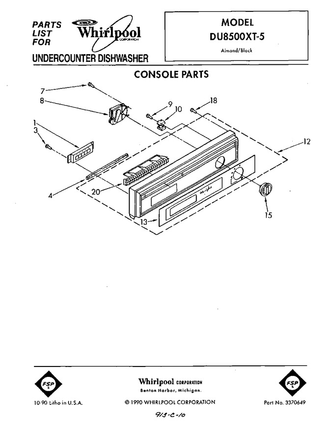 Diagram for DU8500XT5