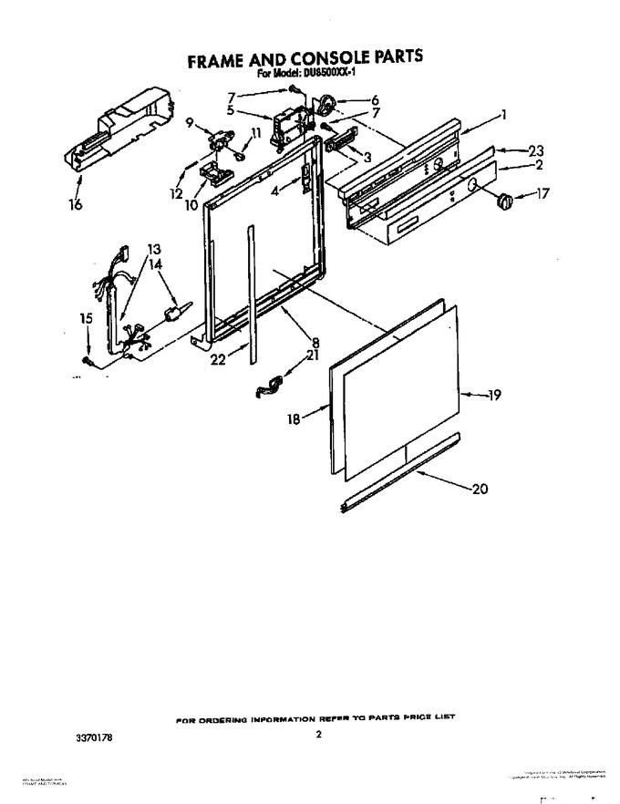 Diagram for DU8500XX1