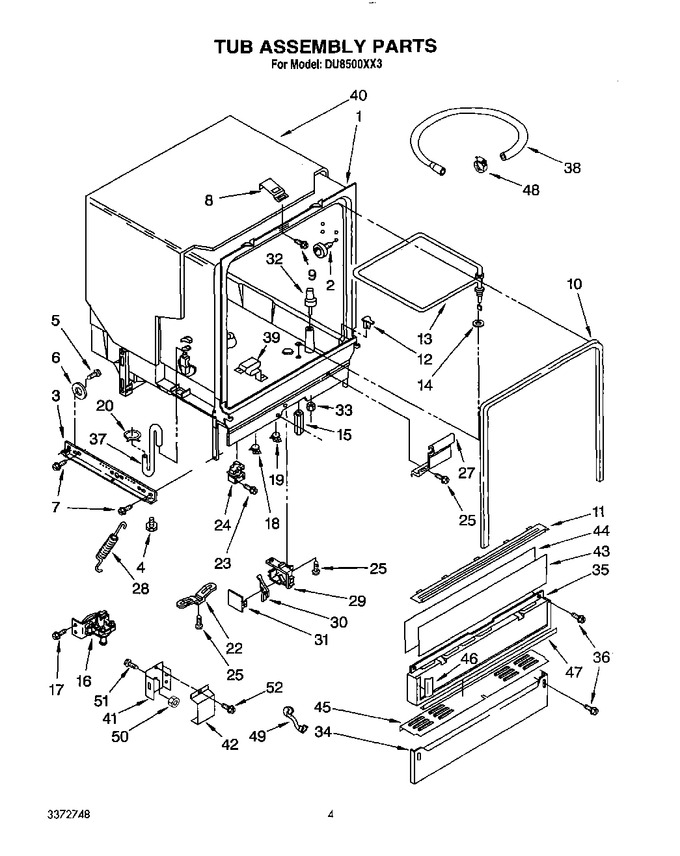 Diagram for DU8500XX3