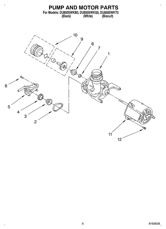 Diagram for DU850SWKT0