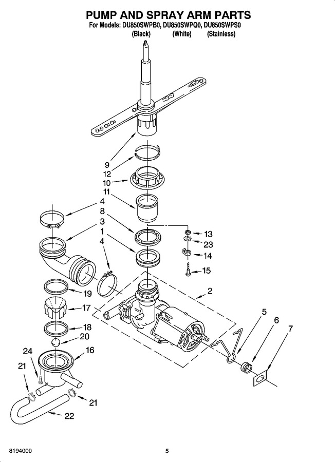 Diagram for DU850SWPB0