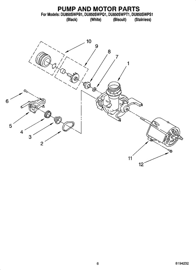 Diagram for DU850SWPB1