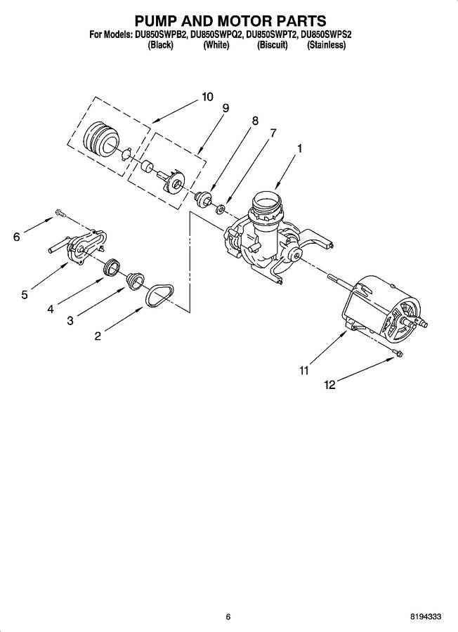 Diagram for DU850SWPS2