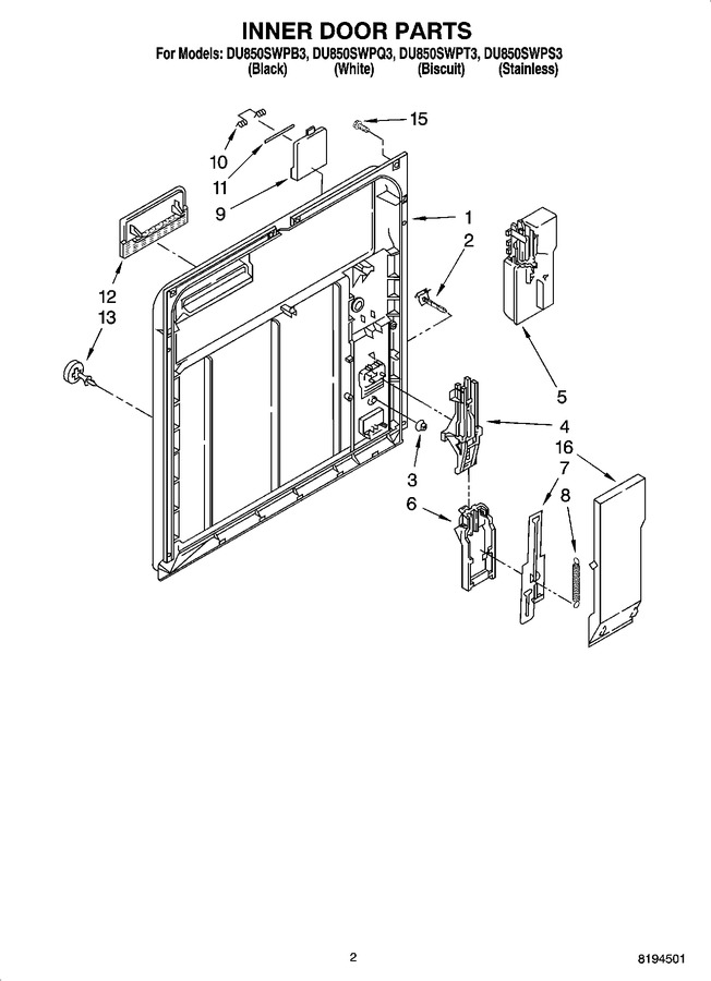 Diagram for DU850SWPQ3