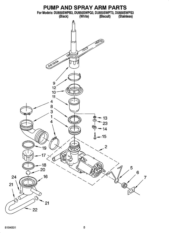 Diagram for DU850SWPQ3