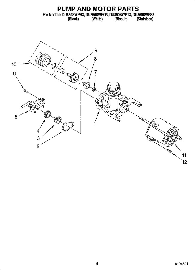 Diagram for DU850SWPS3