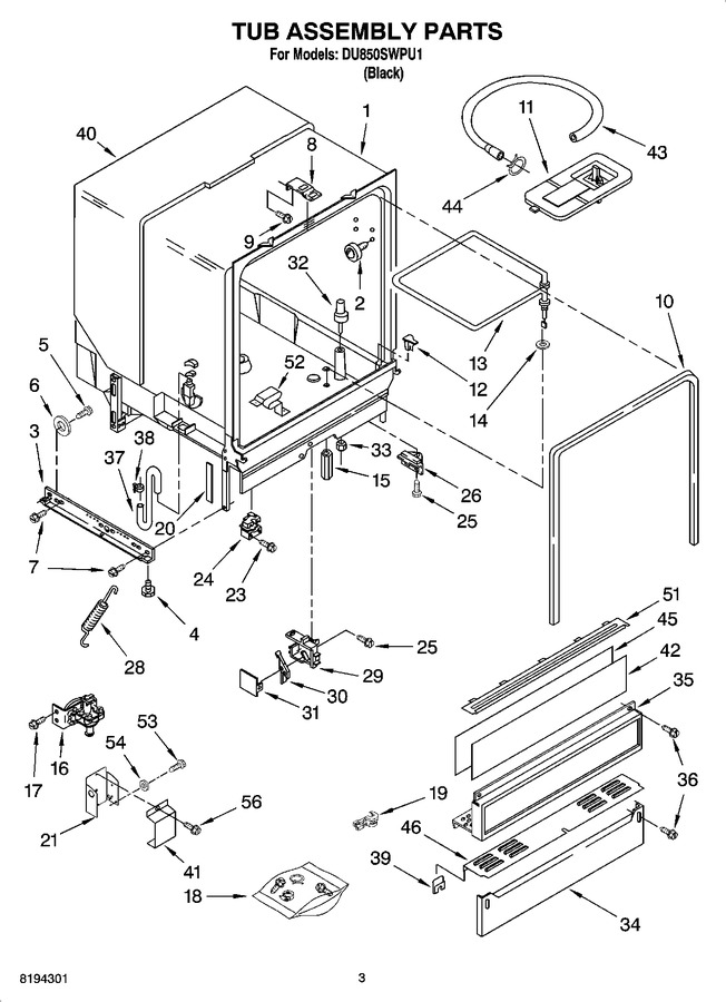 Diagram for DU850SWPU1