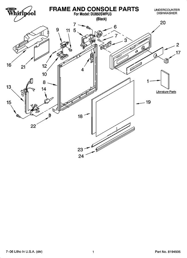 Diagram for DU850SWPU3