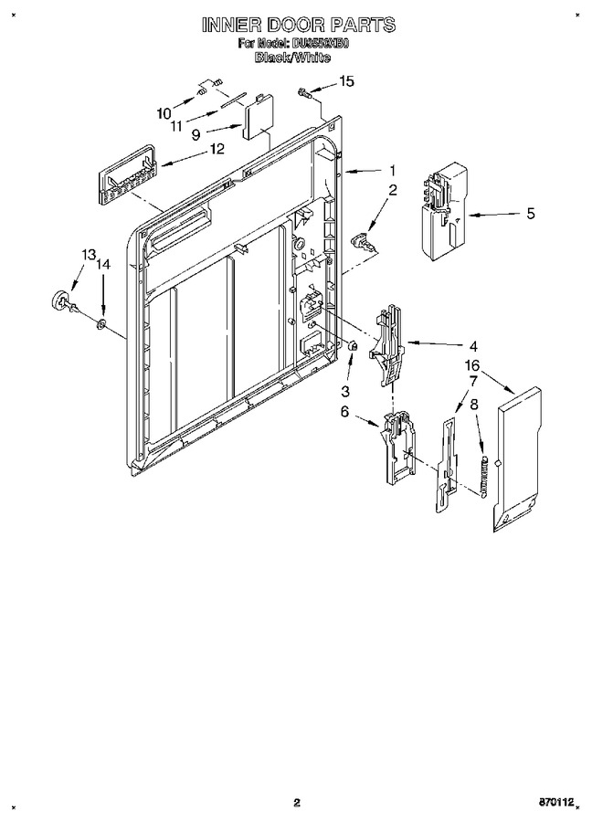 Diagram for DU8550XB0