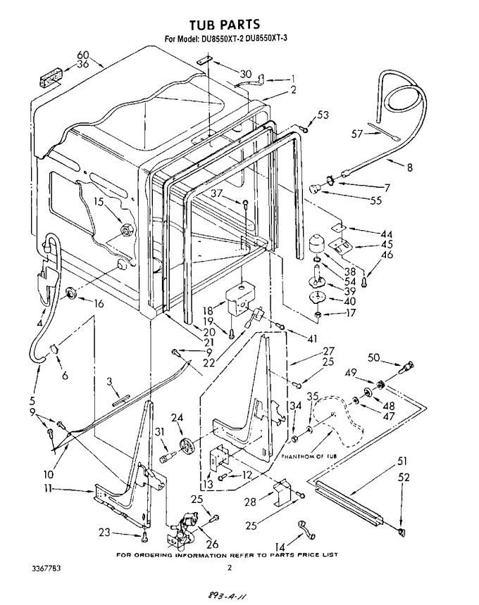 Diagram for DU8550XT2