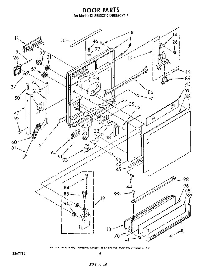 Diagram for DU8550XT2