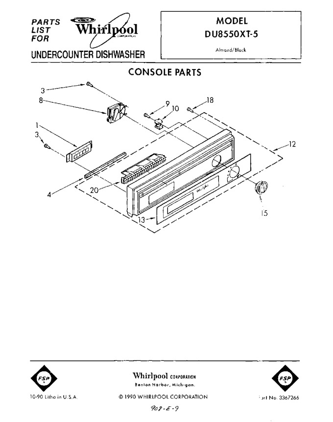 Diagram for DU8550XT5