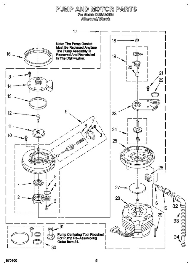 Diagram for DU8700XB0