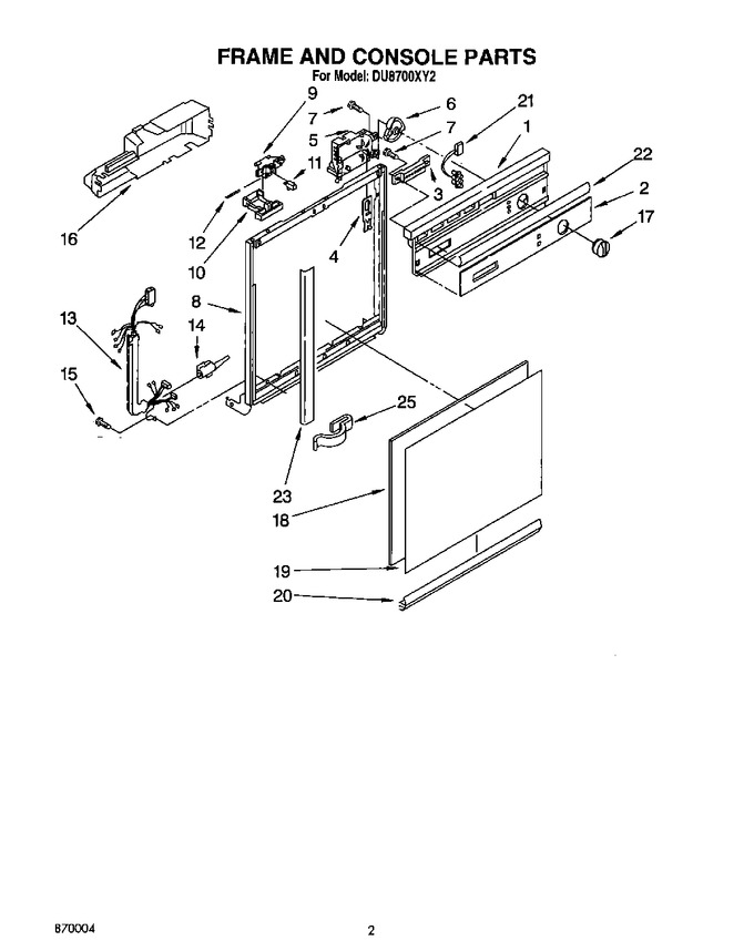 Diagram for DU8700XY2