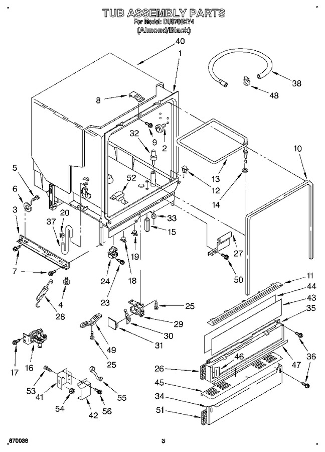 Diagram for DU8700XY4