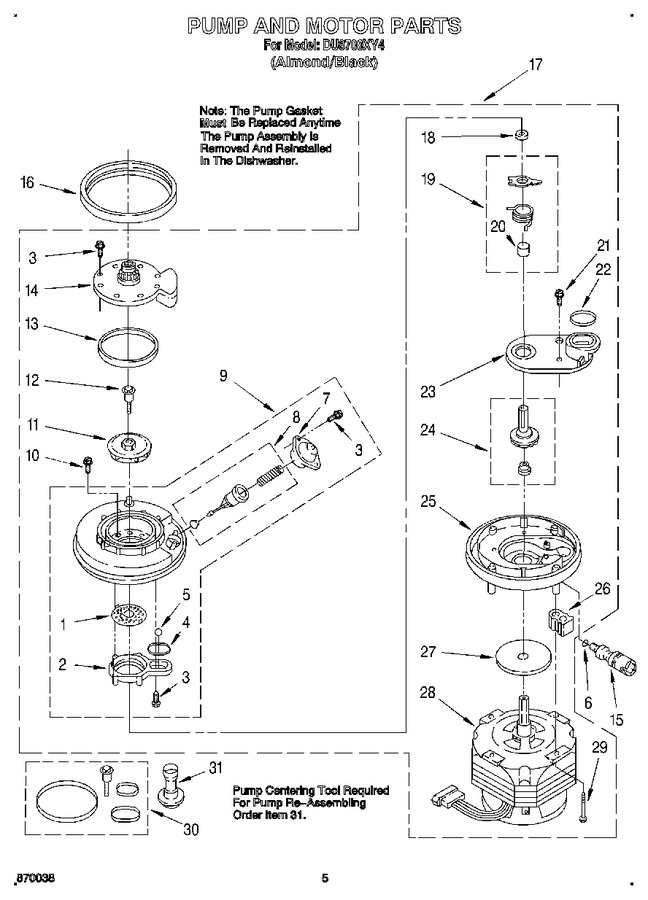 Diagram for DU8700XY4