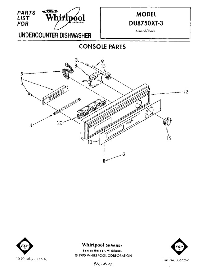 Diagram for DU8750XT3