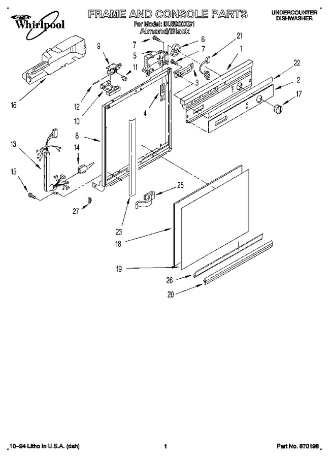 Diagram for DU8900XB1