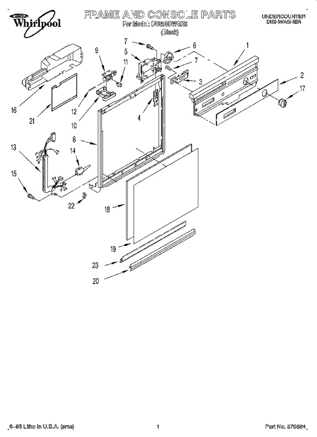 Diagram for DU890DWGX0