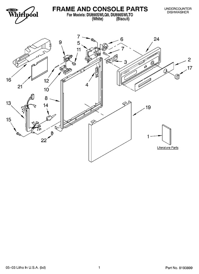 Diagram for DU890SWLQ0