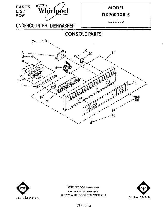 Diagram for DU9000XR5