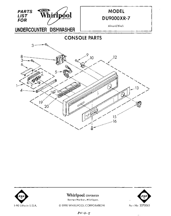 Diagram for DU9000XR7