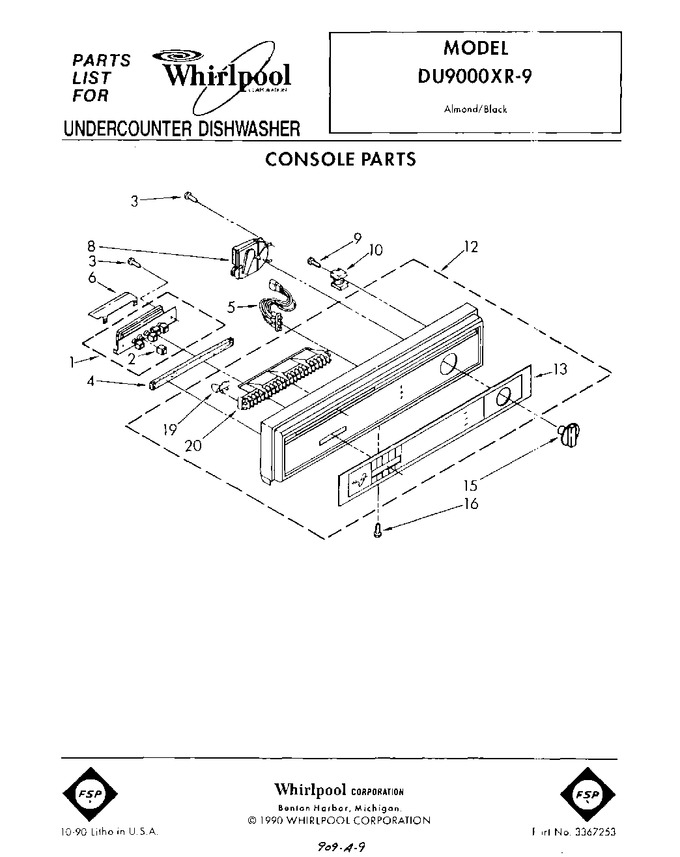 Diagram for DU9000XR9