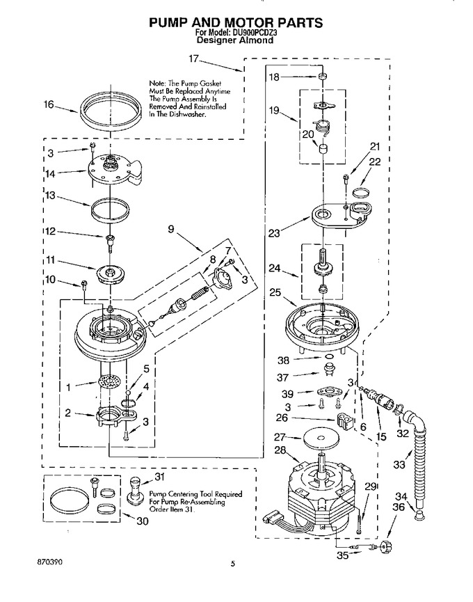 Diagram for DU900PCDZ3