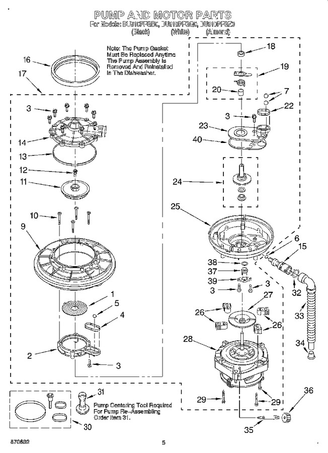 Diagram for DU910PFGB0