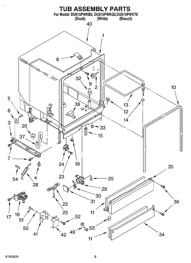 Diagram for DU915PWKB0