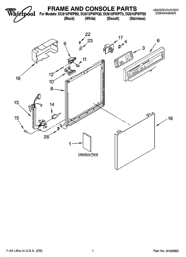 Diagram for DU915PWPS0