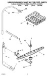 Diagram for 05 - Upper Dishrack And Water Feed Parts