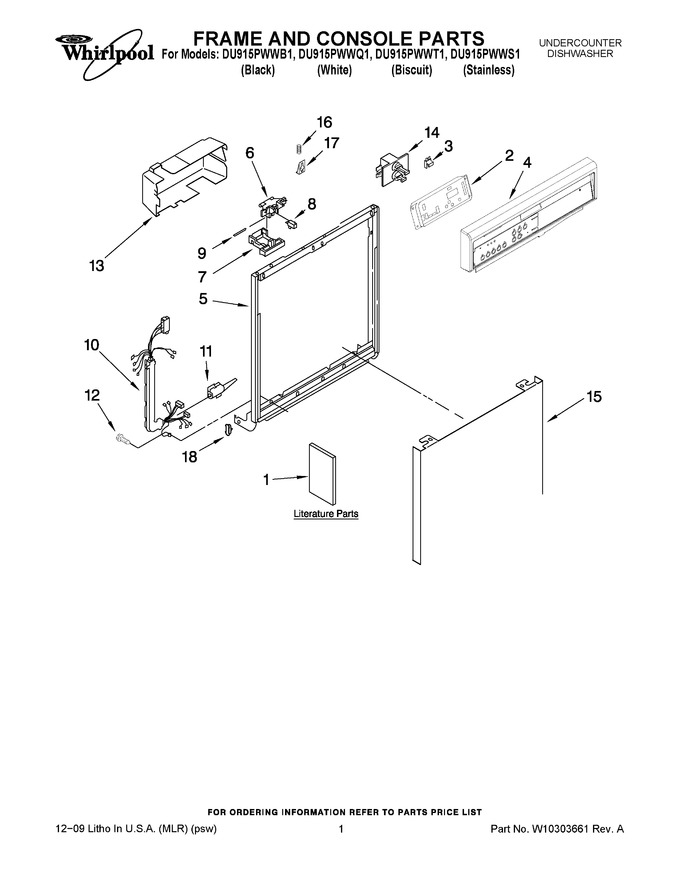 Diagram for DU915PWWB1