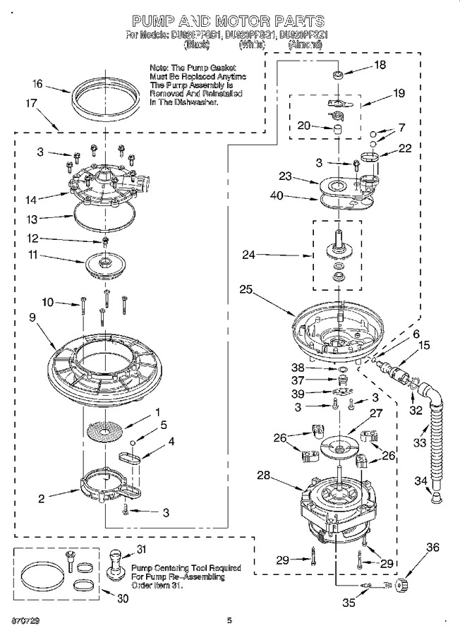 Diagram for DU920PFGB1