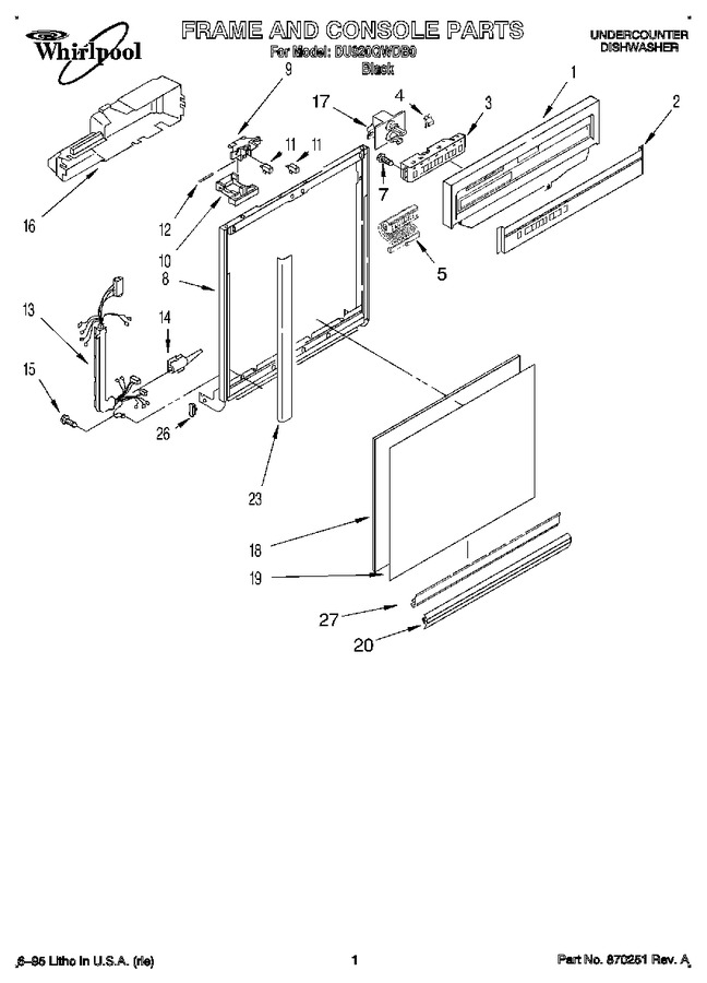 Diagram for DU920QWDB0