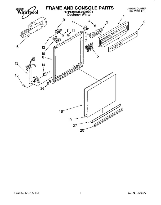 Diagram for DU920QWDQ3