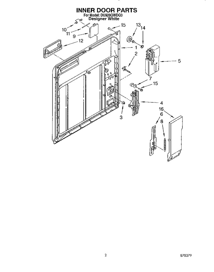 Diagram for DU920QWDQ3