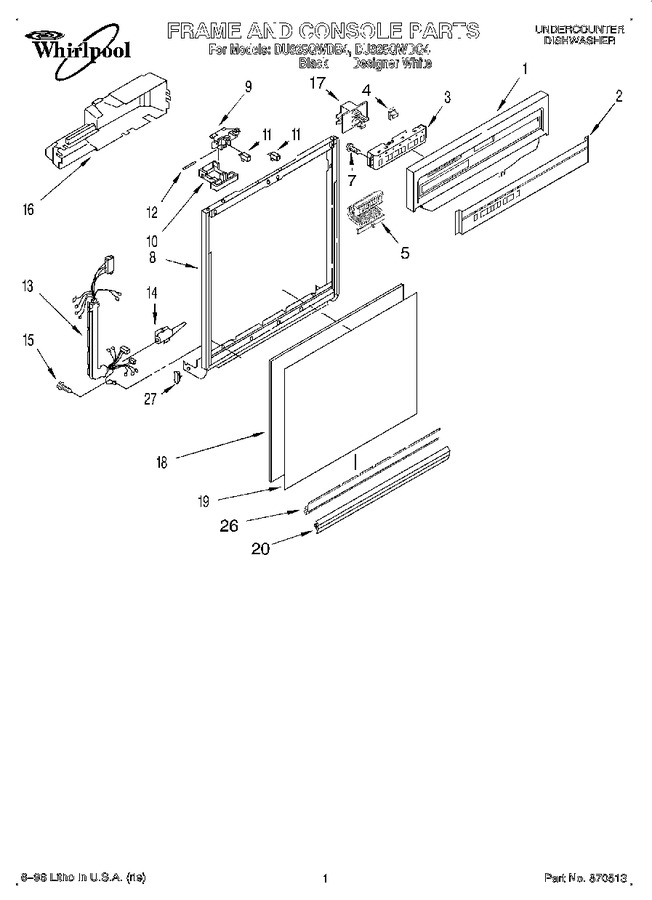 Diagram for DU925QWDQ4