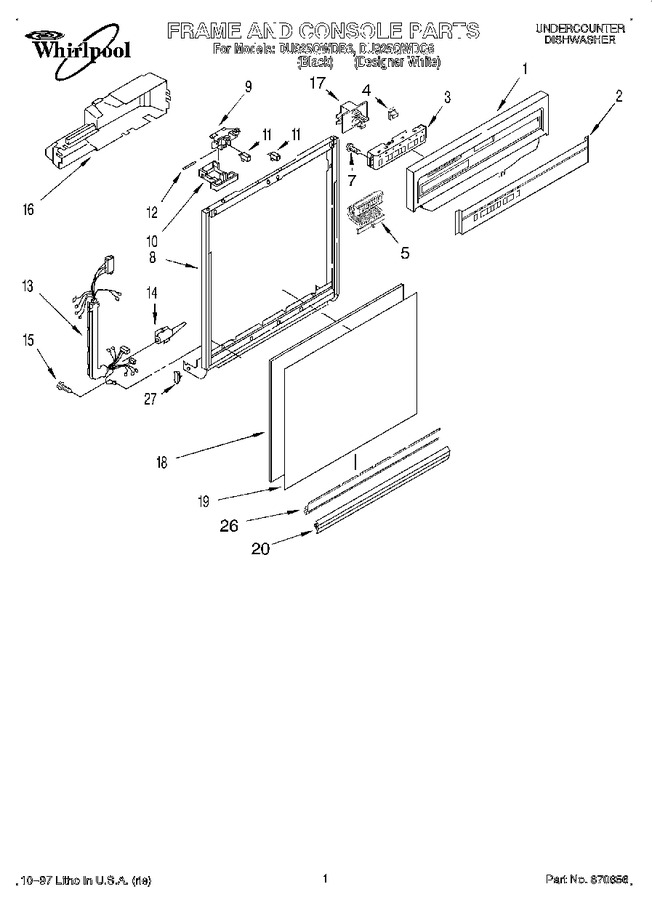 Diagram for DU925QWDQ6