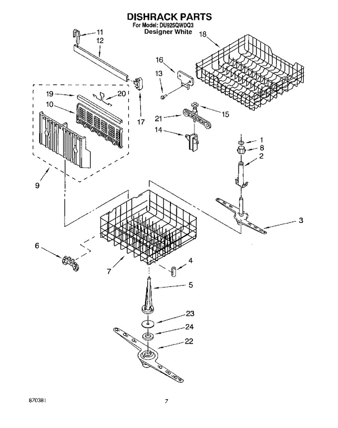 Diagram for DU925QWDQ3