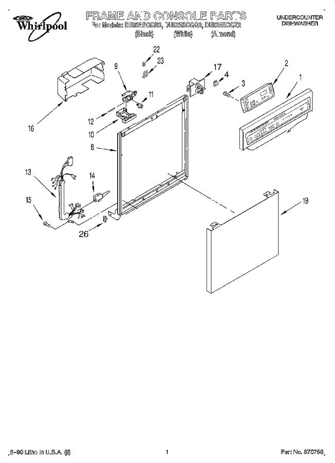 Diagram for DU925SCGB2