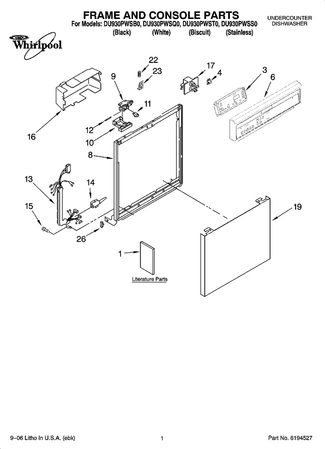 Diagram for DU930PWSS0