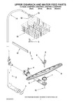 Diagram for 05 - Upper Dishrack And Water Feed Parts