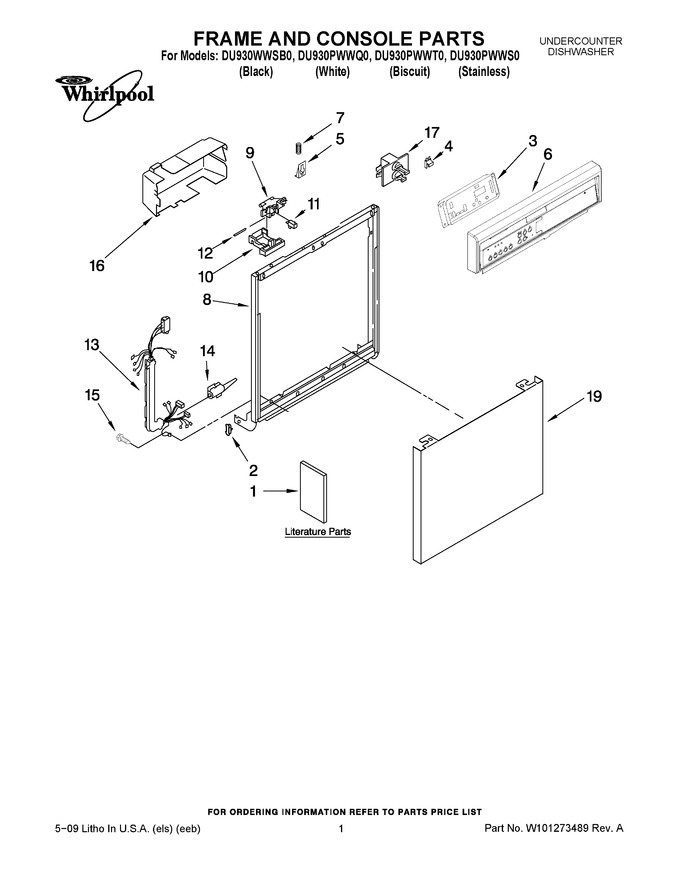 Diagram for DU930PWWS0