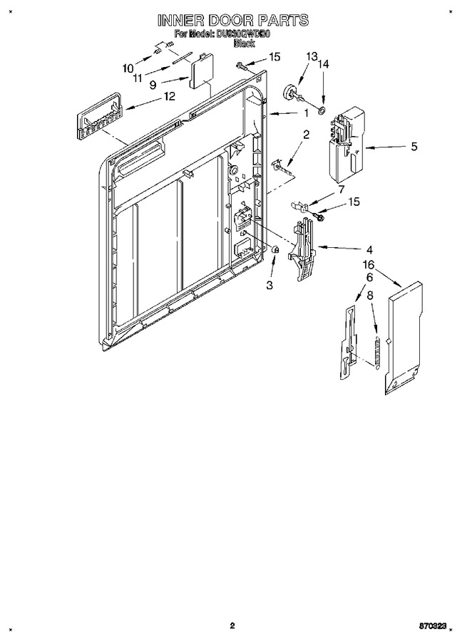 Diagram for DU930QWDB0