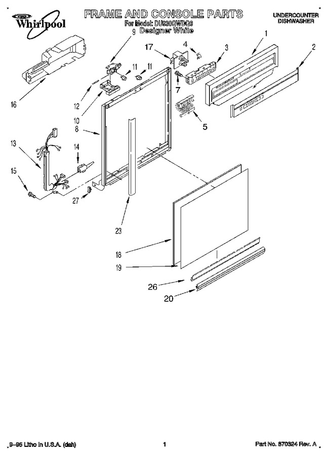 Diagram for DU930QWDQ0