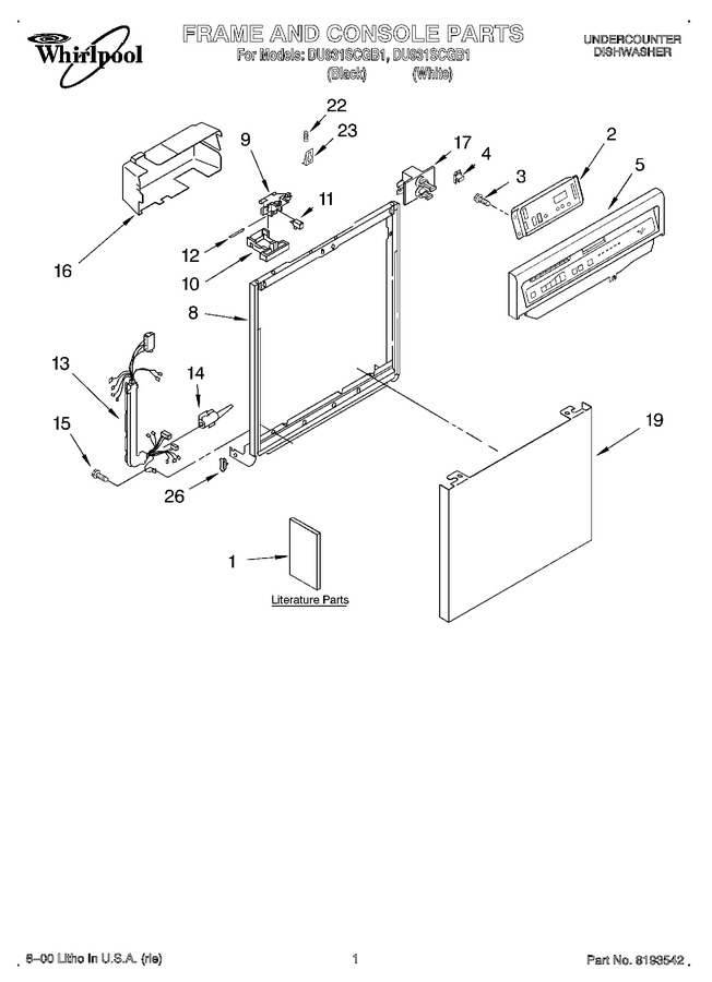 Diagram for DU931SCGB1