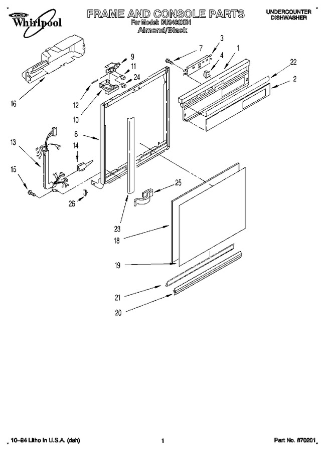 Diagram for DU9400XB1